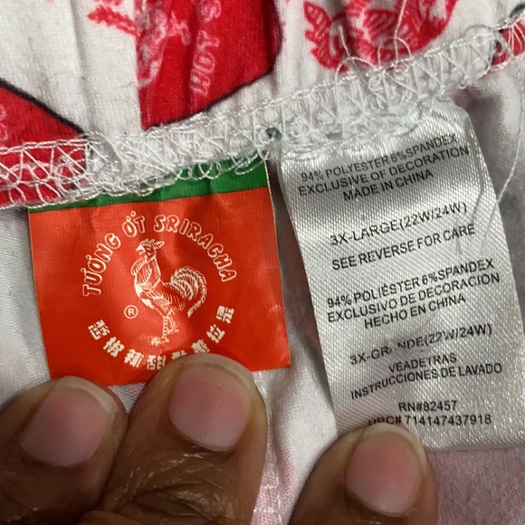 Sriracha lounge pants size 3X comfy stretch - Picture 3 of 7